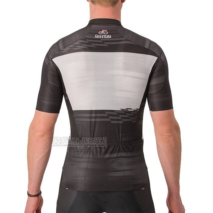 2023 Cycling Jersey Giro d'Italia Black White Short Sleeve and Bib Short